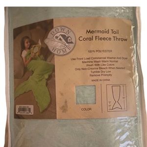 New Coral Fleece Mermaid Tail Blanket